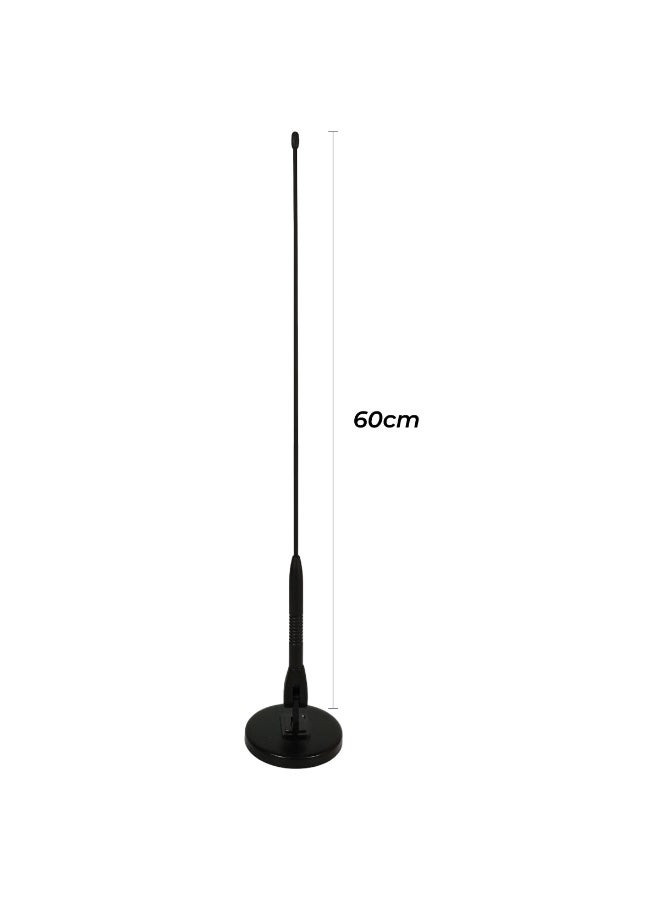60cm Magnetic Car Antenna for AM/FM Radio Reception – Easy Installation, Weatherproof Design, Universal Fit for Cars, Trucks, and SUVs - Image 2