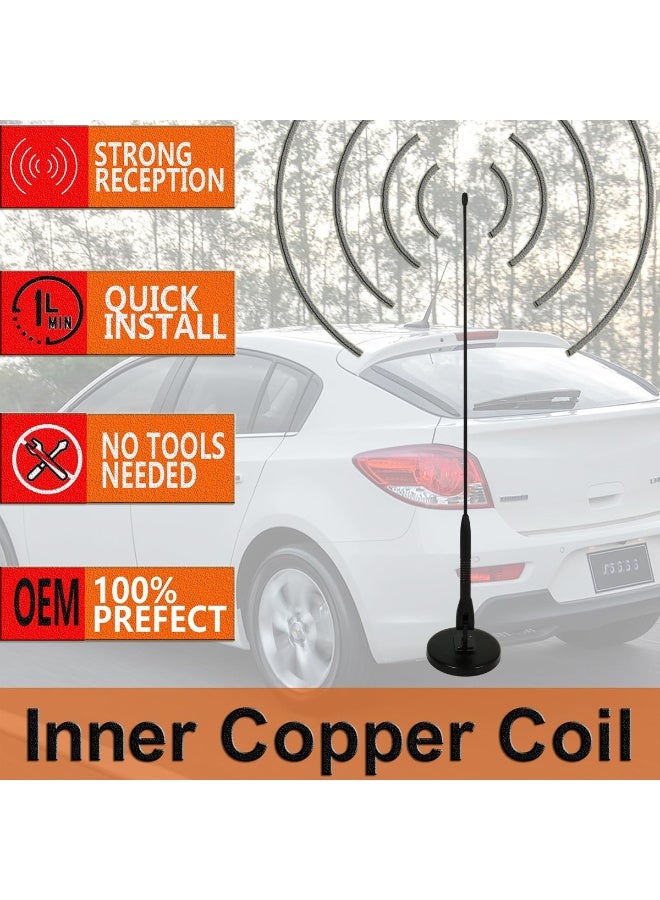 60cm Magnetic Car Antenna for AM/FM Radio Reception – Easy Installation, Weatherproof Design, Universal Fit for Cars, Trucks, and SUVs - Image 3