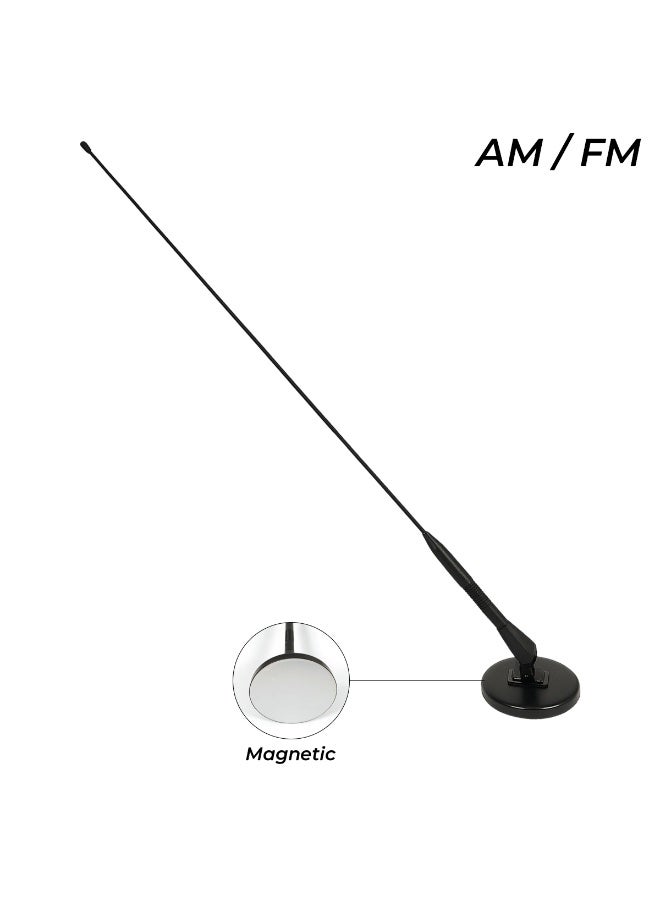 60cm Magnetic Car Antenna for AM/FM Radio Reception – Easy Installation, Weatherproof Design, Universal Fit for Cars, Trucks, and SUVs - Image 5