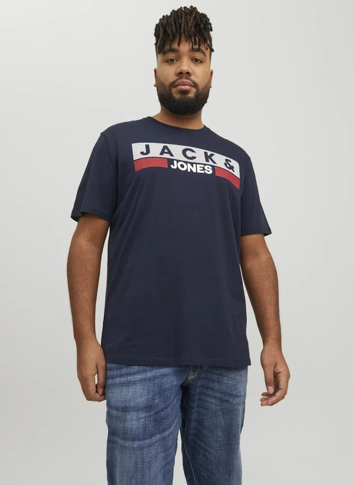 JACK & JONES Plus Size Crew Neck T-Shirt