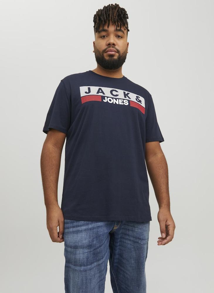 JACK & JONES Plus Size Crew Neck T-Shirt  - Image 1