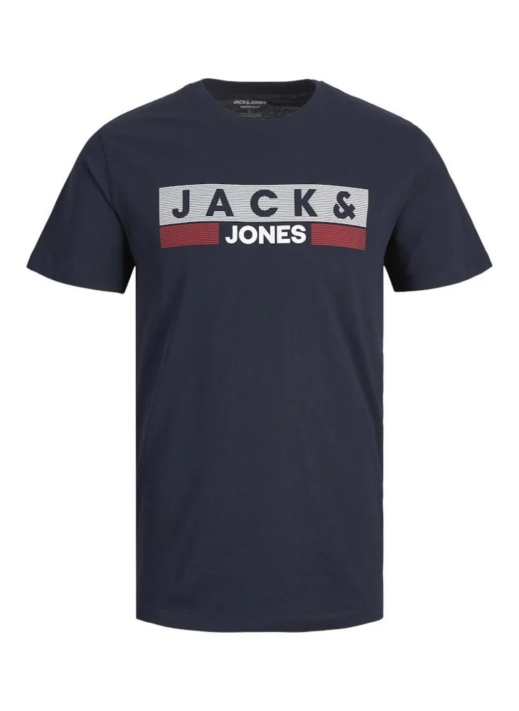 JACK & JONES  Plus Size Crew Neck T-Shirt for Men | Best Price UAE