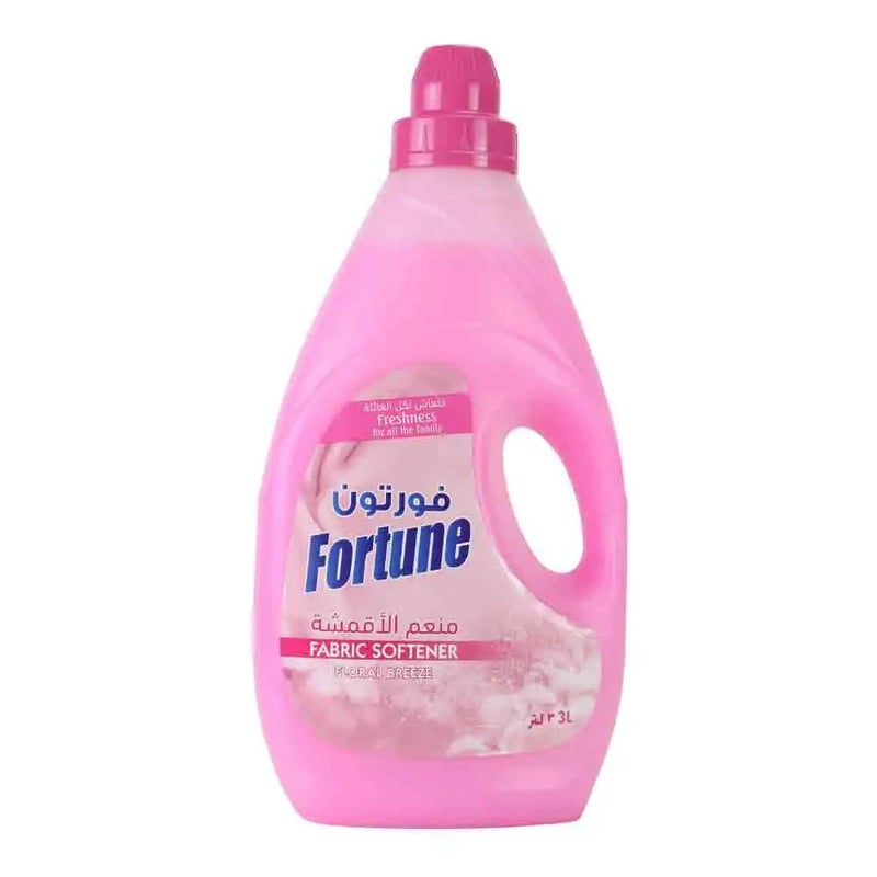 Fortune Fabric Softener for Fresh Clothes, Floral Breeze Fragrance, 3 Ltrs - Image 1