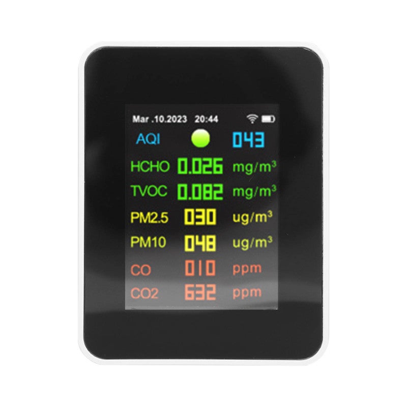 9 in 1 Air Quality Monitor WiFi Air Detector Color LCD Digital Display Multifunctional Indoor Test Meter - Image 4
