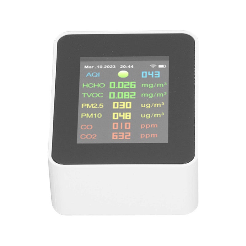 9 in 1 Air Quality Monitor WiFi Air Detector Color LCD Digital Display Multifunctional Indoor Test Meter - Image 3