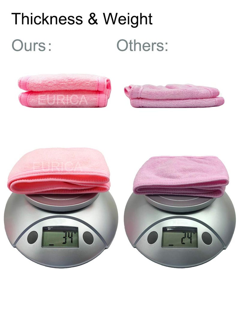 EUICAE Spa Headband Pack of 6 All Pink Sweat Head Towels - Non-slip, Stretchable, Washable Makeup Headbands for Face Wash, Facial Treatment, Sports - Image 3