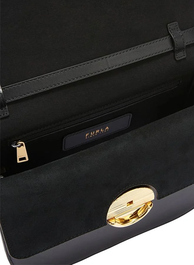 Furla Black Sfera S Crossbody Round for Women | Best Price UAE