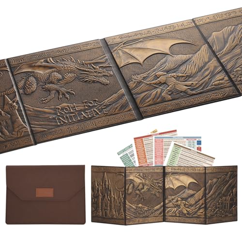 Trymaker Dm Screen 5e DND Dungeon Master Screen Faux Leather Gm Screen DD Dungeons and Dragon Accessories Gift - Image 1
