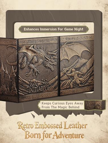 Trymaker Dm Screen 5e DND Dungeon Master Screen Faux Leather Gm Screen DD Dungeons and Dragon Accessories Gift - Image 5