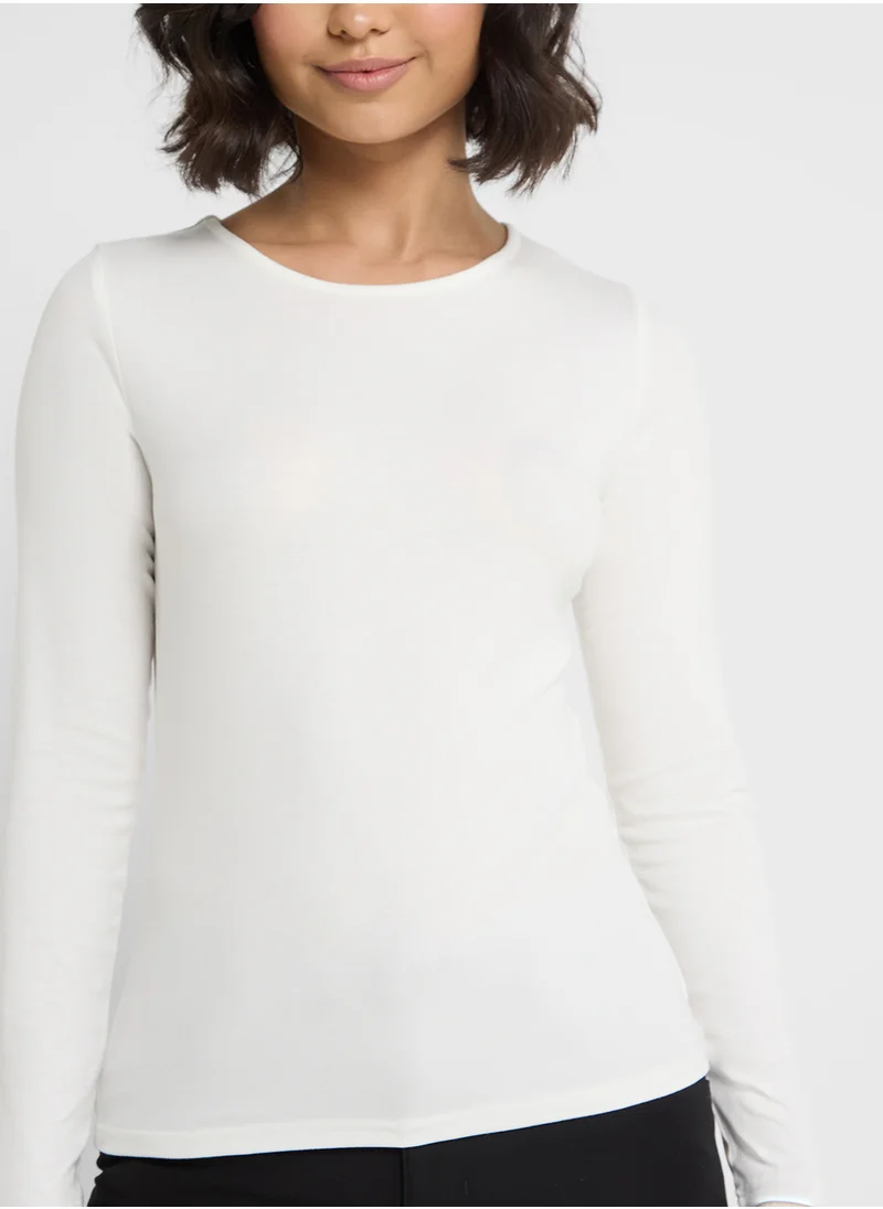 Ginger Basics Crew Neck Long Sleeves Top