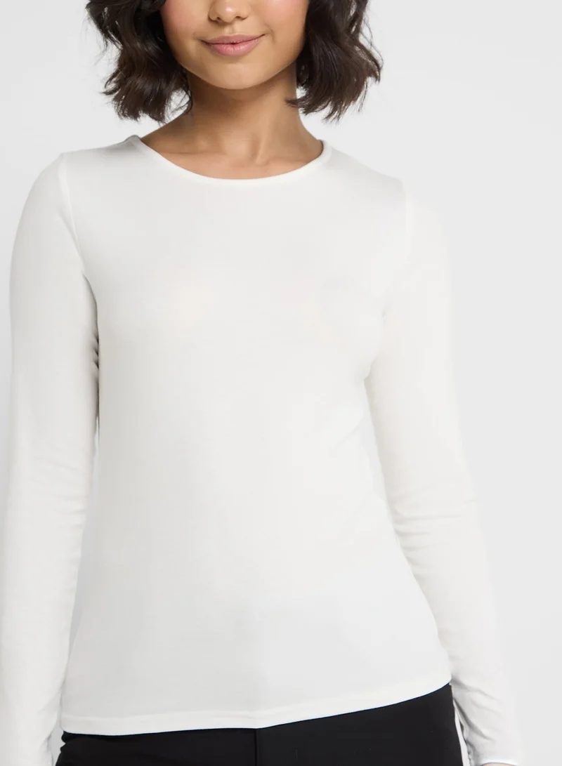 Ginger Basics Crew Neck Long Sleeves Top