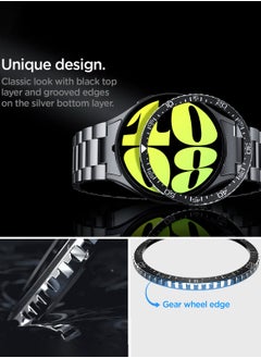 Spigen Bezel Tune for Samsung Galaxy Watch 7 44mm Bezel Ring Protector Adhesive Cover Case (2024) - Black  - Image 3