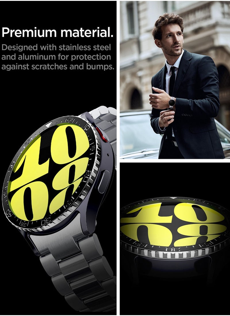 Spigen Bezel Tune for Samsung Galaxy Watch 7 44mm Bezel Ring Protector Adhesive Cover Case (2024) - Black  - Image 4