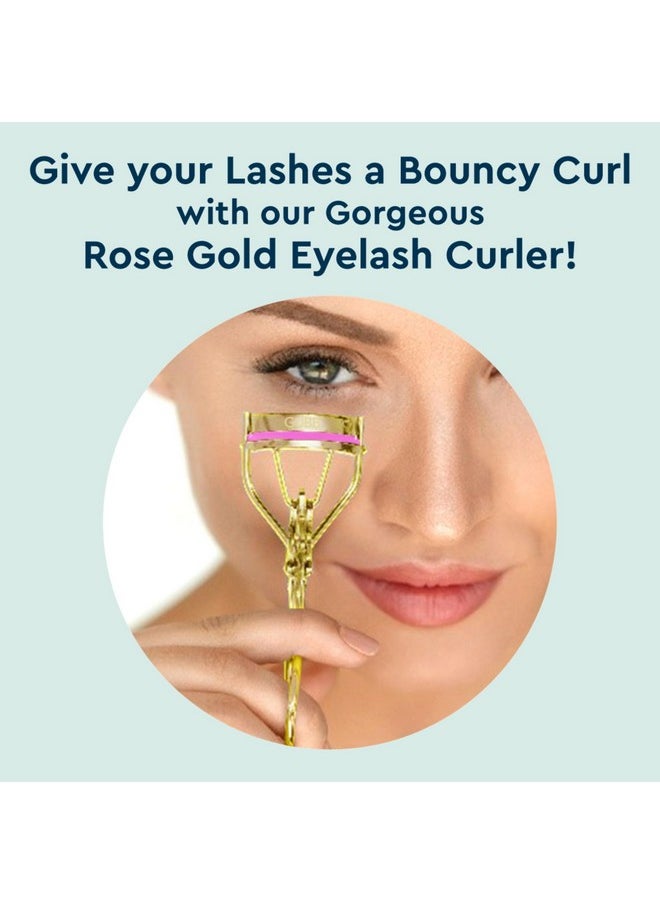 Eyelash Curler For Women Creates Eye Opening & Lifted Lashes Long Lasting Lash Curls For All Eye Shapes Get Perfect Curl In 5 Seconds Gold