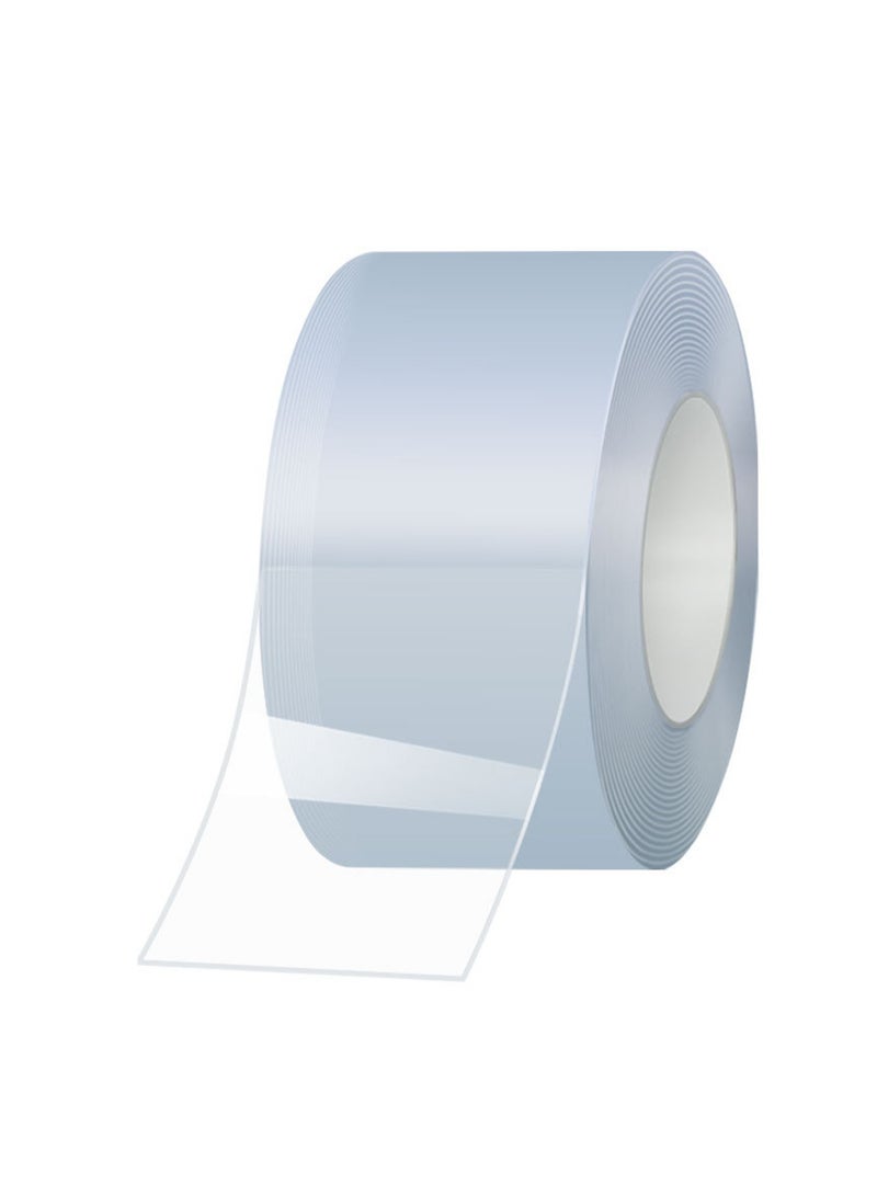 0.5mm Thick * 100mm Wide * 10 Meters Long, Transparent Double-Sided Nano Tape, Kitchen Anti-Mold Tape, Traceless Acrylic Nano Single-Sided Adhesive Gap Sealing Waterproof Seam Sticker - Image 1