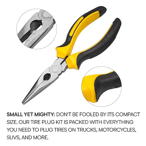 Boulder Tools - Compact Tire Repair kit with Molle Storage Pouch. Heavy Duty Universal Tire Plug Kit, Easily Stores Inside Your UTV, ATV, Truck, Motorcycle, Overlanding Gear or RV - Image 3