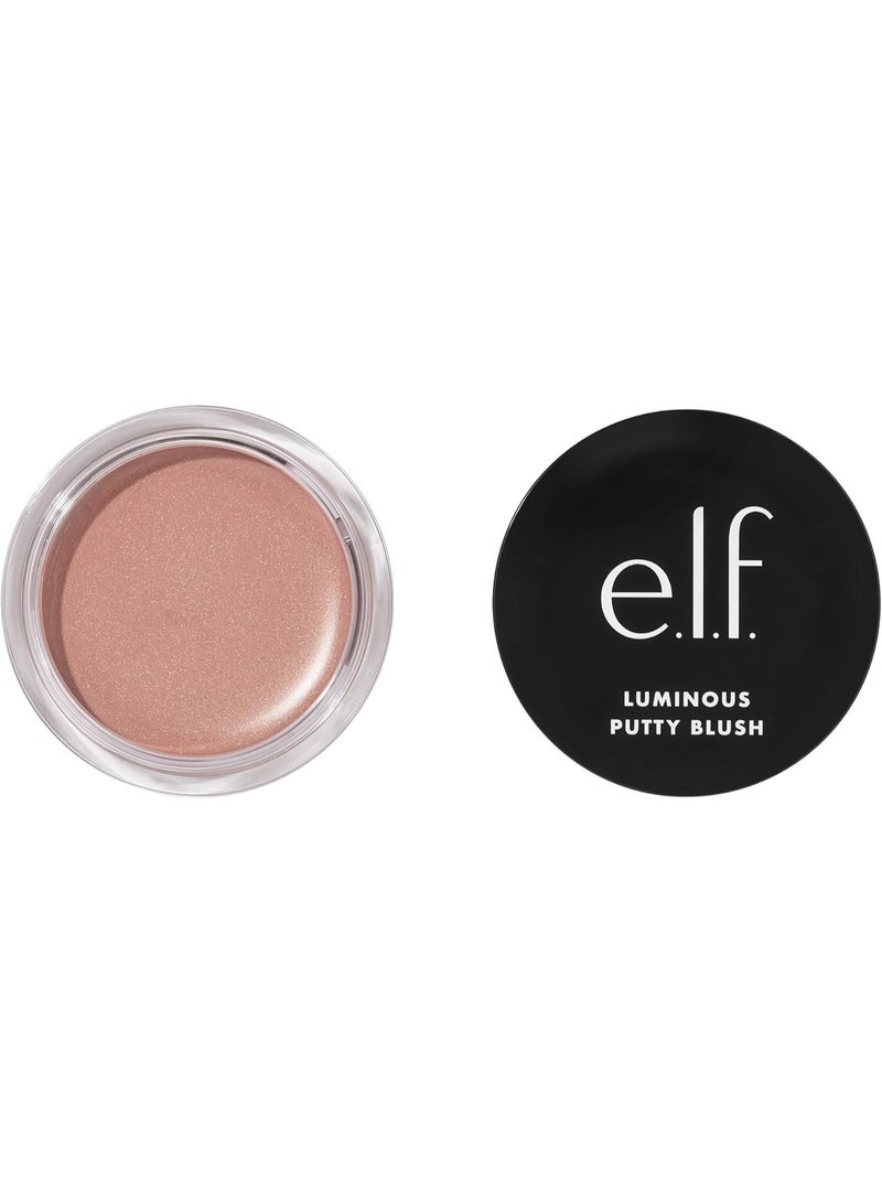 إلف أحمر خدود بودرة لامع من كوزماتيكس، بودرة بودرة بلمسة نهائية لامعة، تركيبة خفيفة الوزن وقابلة للبناء، ماوي - Image 1