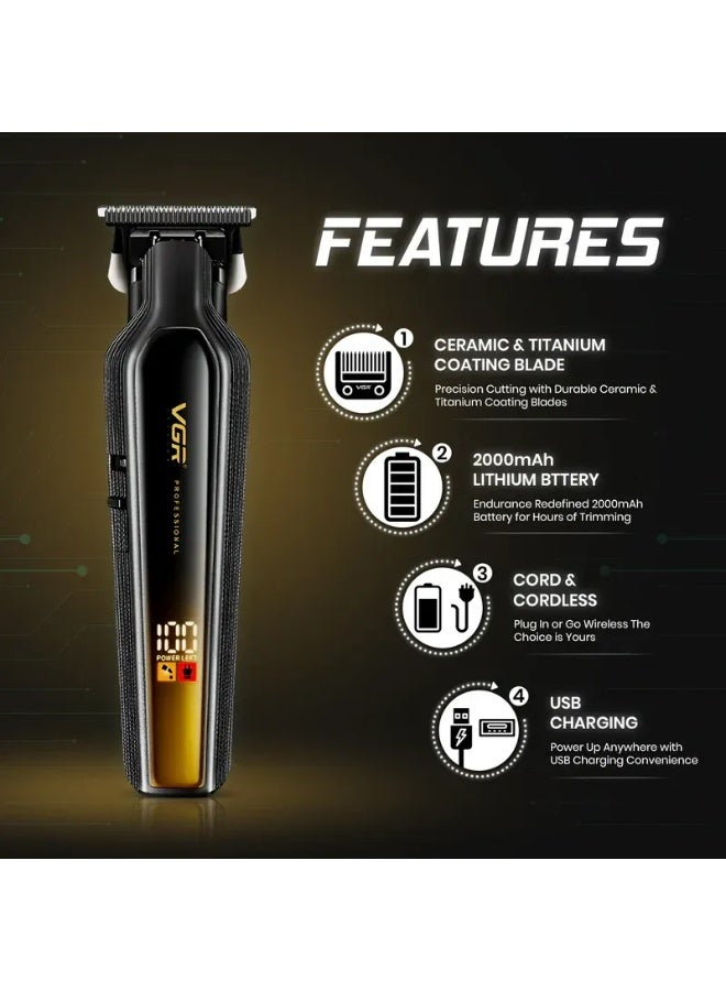 VGR V-930 Professional Hair Clipper and Beard Shaver Trimmer gold - Image 2