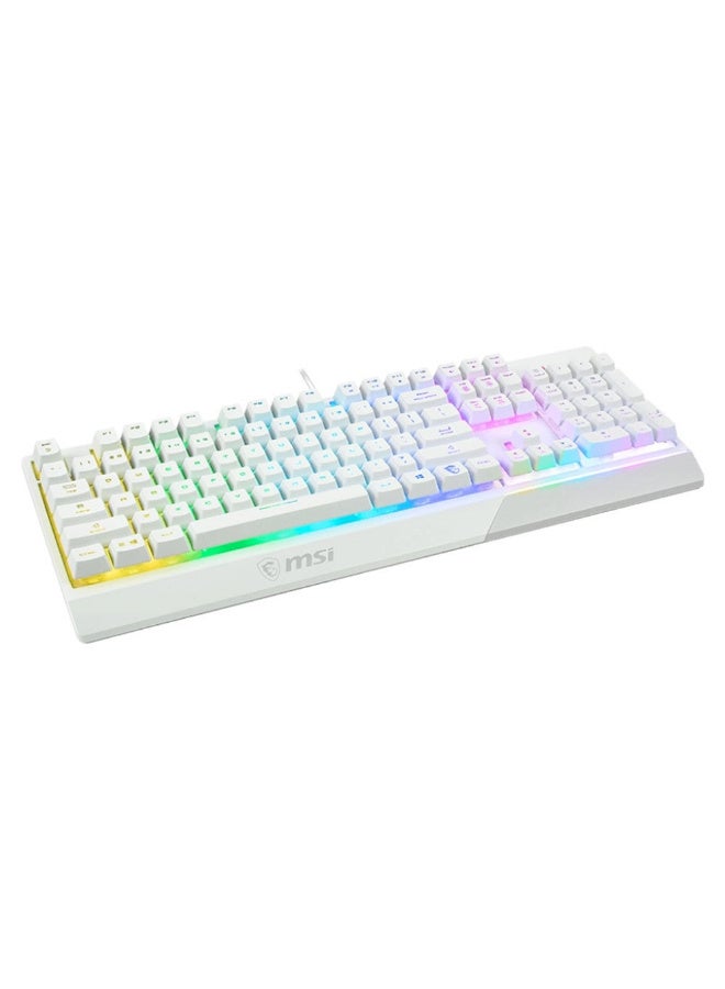 VIGOR MSI Vigor GK30 Plunger Switch RGB Arabic White Wired Mechanical Feel Gaming Keyboard - Image 2