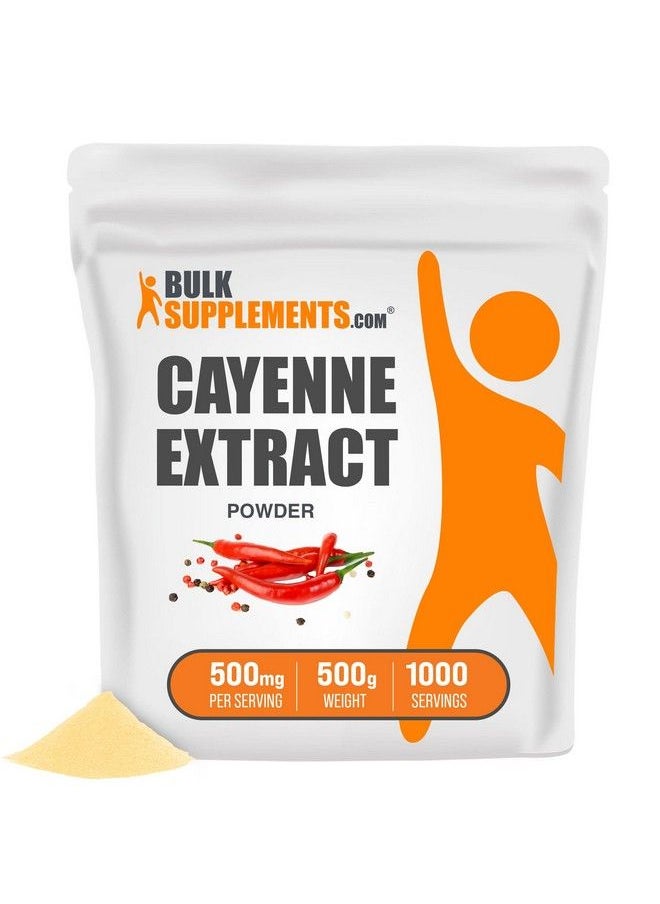 BULKSUPPLEMENTS.COM - Cayenne Pepper Extract Powder Capsaicin Supplement Capsicum Extract 500Mg Of Cayenne Extract Per Serving Cayenne Supplement Gluten Free (500 Grams 1.1 Lbs) - Image 1