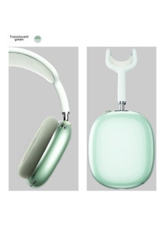 TPU Storage Case Case For Apple AirPods Max Transparent Bluetooth Headset-Color:Translucent Green