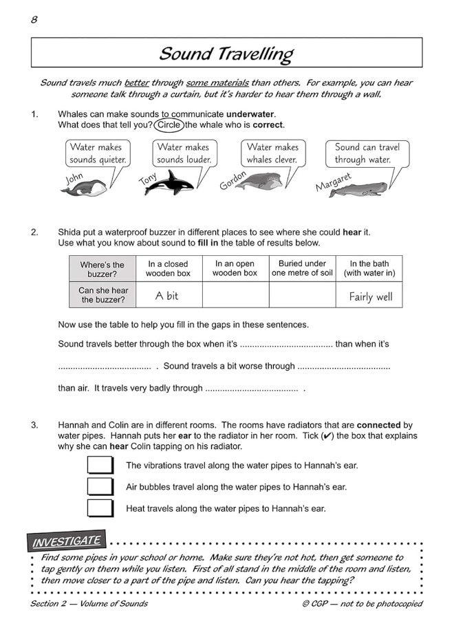 KS2 Science Year Four Workout: Sound - Image 4