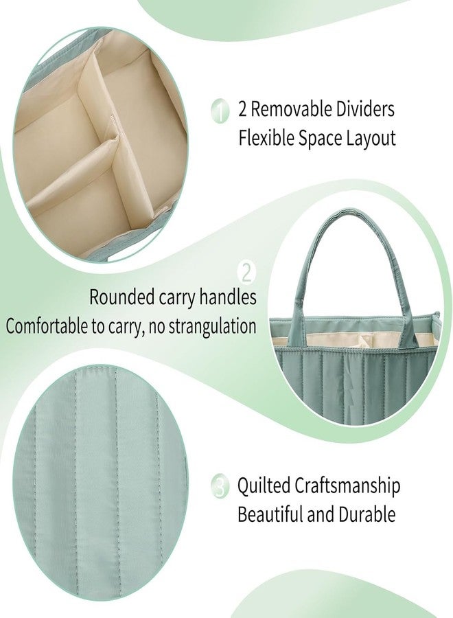 Deoxys Baby Diaper Caddy Basket, Stylish Baby Diaper Caddy Organizer, Storage Basket for Diapers - Baby Gift Registry for Newborn Baby Shower List and Baby Must Haves Essentials - Image 4