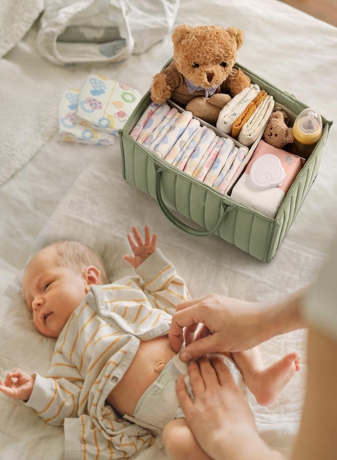 Deoxys Baby Diaper Caddy Basket, Stylish Baby Diaper Caddy Organizer, Storage Basket for Diapers - Baby Gift Registry for Newborn Baby Shower List and Baby Must Haves Essentials - Image 5