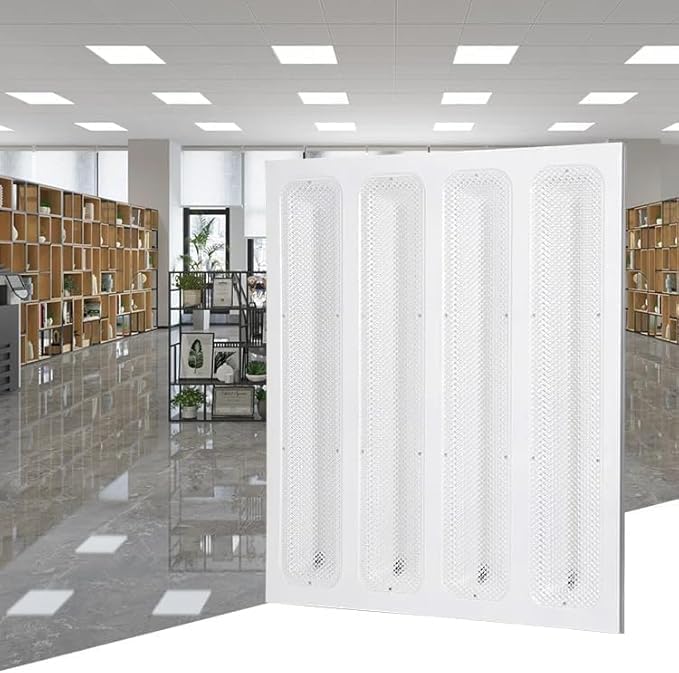 إضاءة بانل LED 60x60 من E.V.B 96W 6500K - إضاءة سقف رفيعة للغاية (عبوة من 4) - Image 3