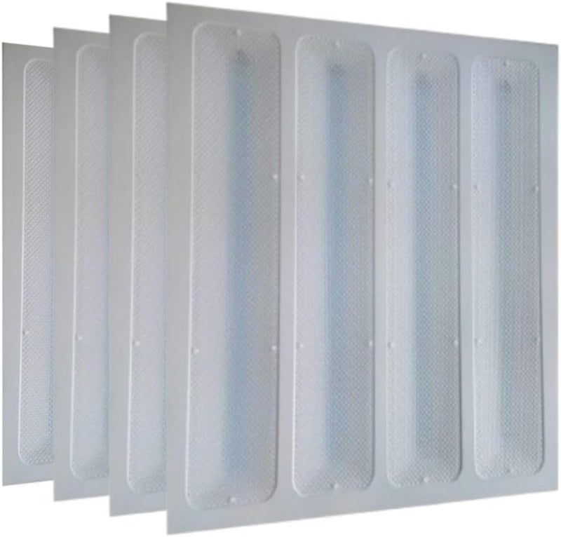 إضاءة بانل LED 60x60 من E.V.B 96W 6500K - إضاءة سقف رفيعة للغاية (عبوة من 4) - Image 5