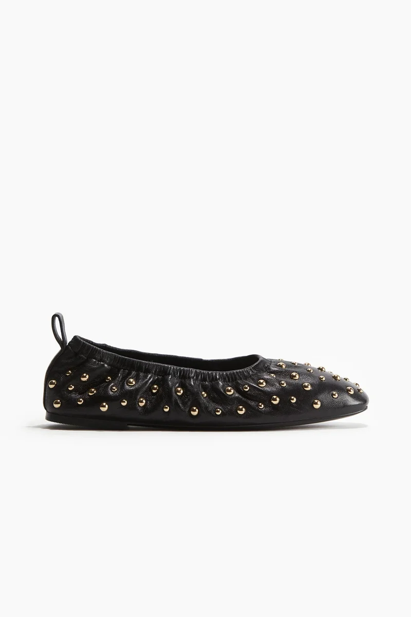 H&M Studded ballet pumps