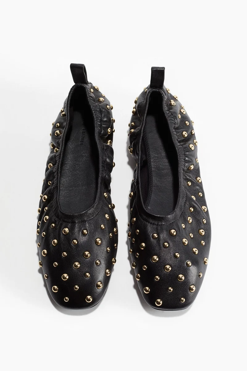 H&M Studded ballet pumps