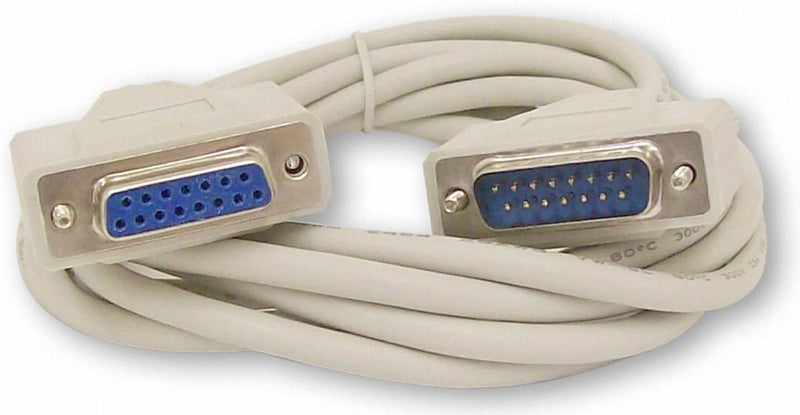 Your Cable Store 10 Foot DB15 15 Pin Serial Extension Cable - Image 1