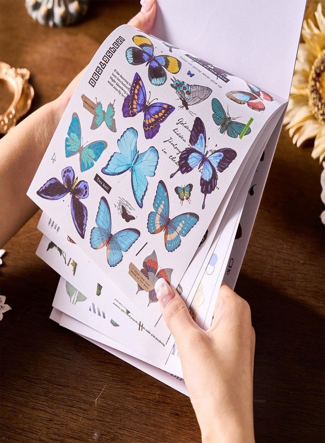 DEOXY Pack of 1 Book,Morning Foam Sticker Book Modern Memory Thin Series of 20 DIY Decorative Stickers Without Repeating European and American Retro Hand Account - Image 5