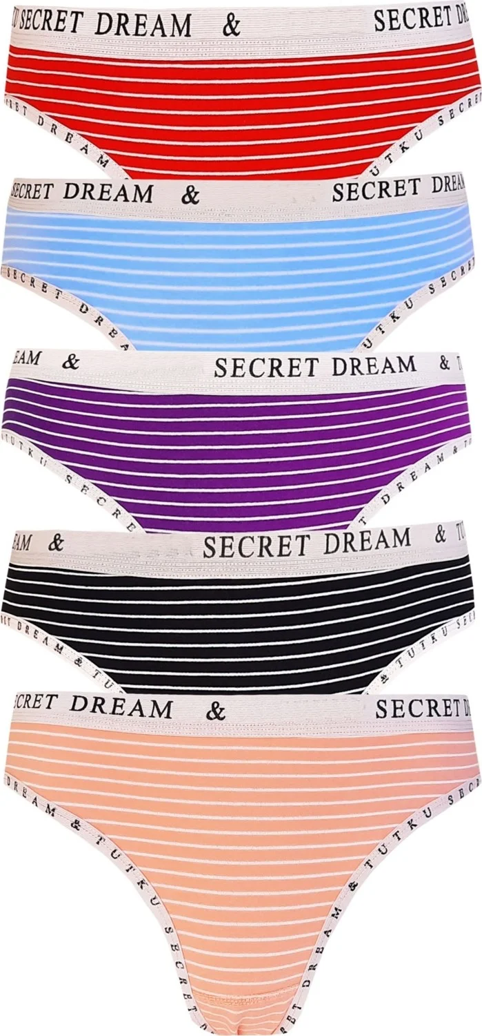 Hepsine Rakip Rivaling All 5 Women's Cotton Secret Bikini Panties Underwear Quality Diana