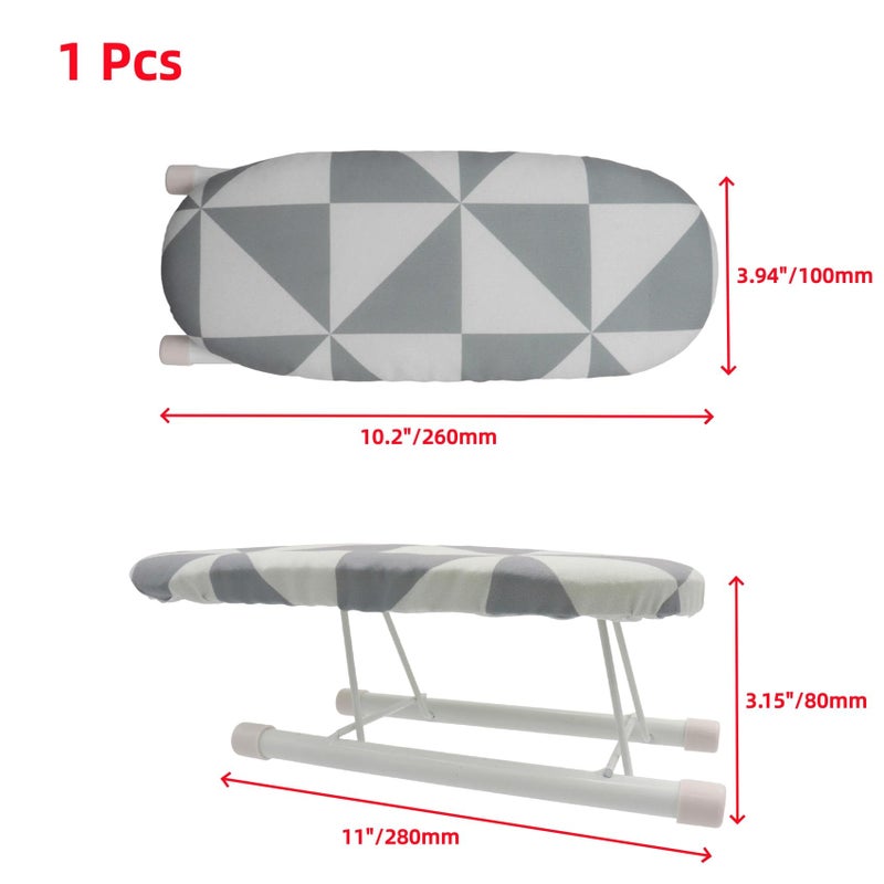 Oedema Mini Ironing Board 10.2" Portable Folding Ironing Board Cloth Cover for Collar Cuff Shoulder Corner (Style 3) - Image 2