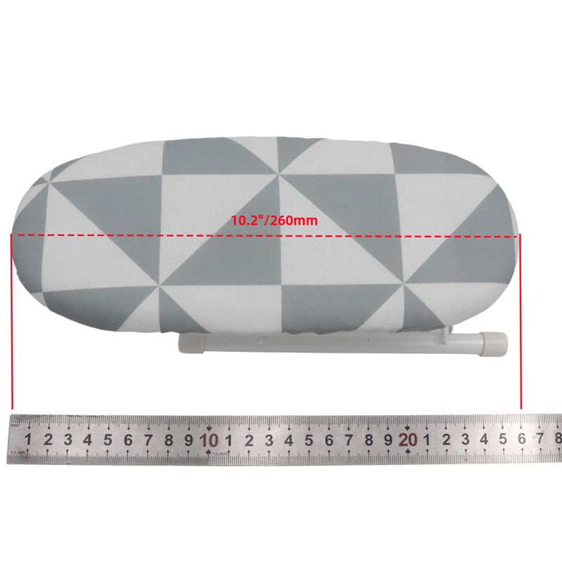 Oedema Mini Ironing Board 10.2" Portable Folding Ironing Board Cloth Cover for Collar Cuff Shoulder Corner (Style 3) - Image 3