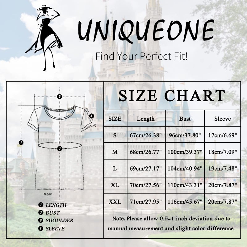 UNIQUEONE Magical Shirt for Women Magic Kingdom Tshirt Family Vacation Tee Castle Graphic Short Sleeve Tops Pink - Image 3