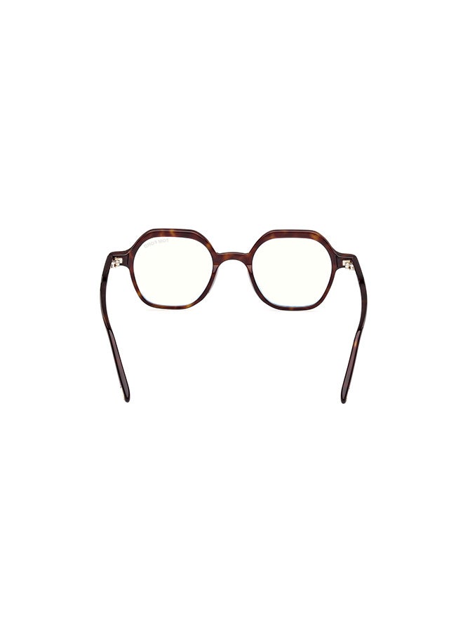 TOM FORD Men's Asymmetrical Eyeglass Frames Dark Havana TOMFORD FT5900-B05246 46 mm - Image 4