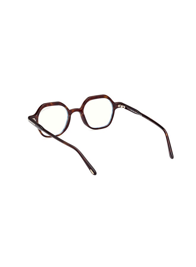 TOM FORD Men's Asymmetrical Eyeglass Frames Dark Havana TOMFORD FT5900-B05246 46 mm - Image 3