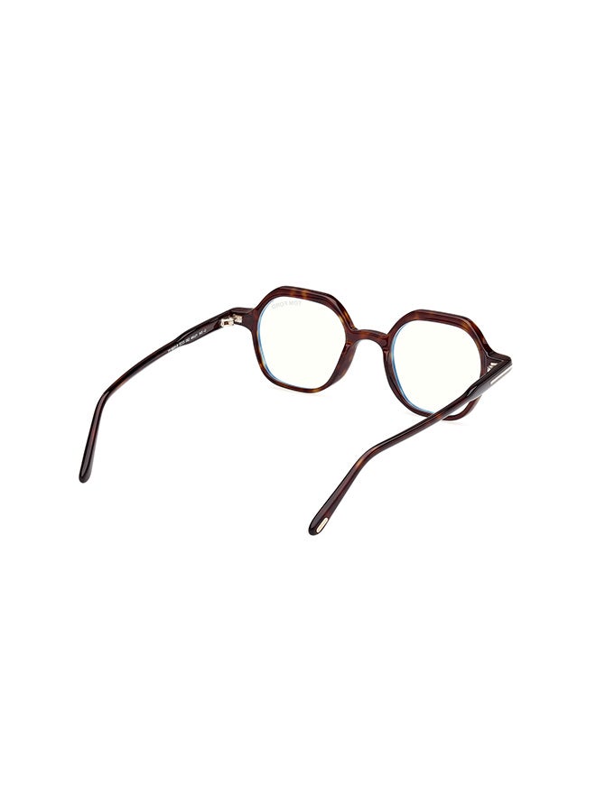 TOM FORD Men's Asymmetrical Eyeglass Frames Dark Havana TOMFORD FT5900-B05246 46 mm - Image 5