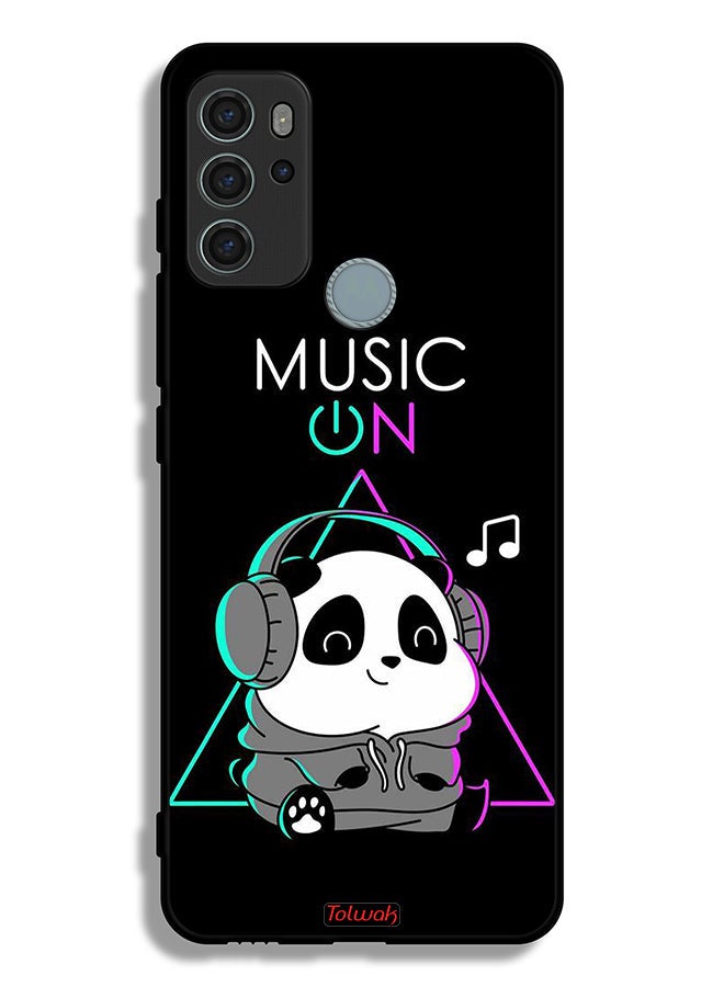 Tolwak Motorola Moto G60S Protective Case Cover Music On Panda - Image 2