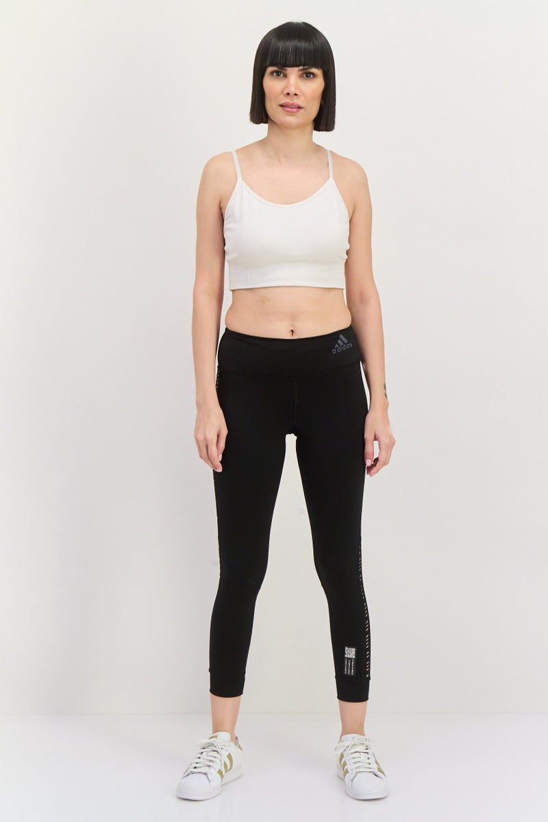 Adidas ملابس رياضية نسائية ضيقة للتدريب، سوداء - Image 4