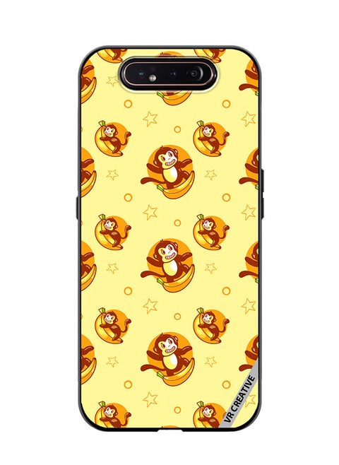 Protective Case Cover For Samsung Galaxy A80 Banana Monkey Design Multicolour
