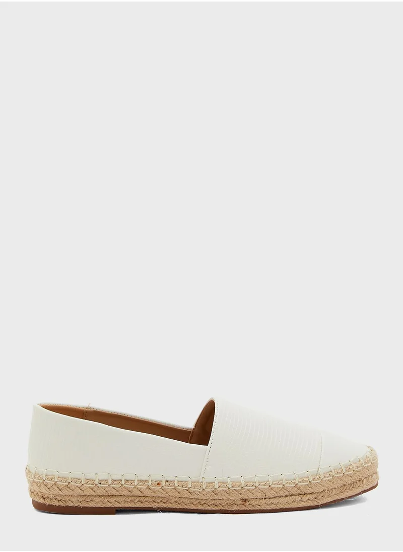 Ginger Textured Contrast Espadrille