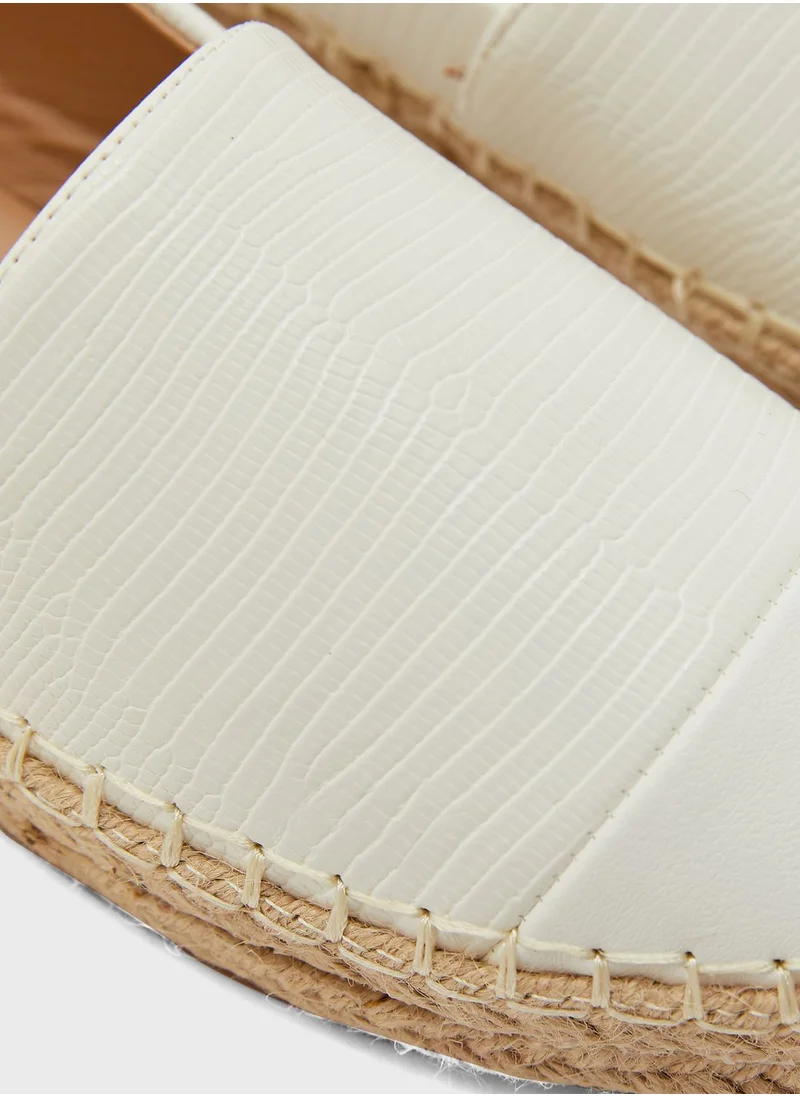 Ginger Textured Contrast Espadrille