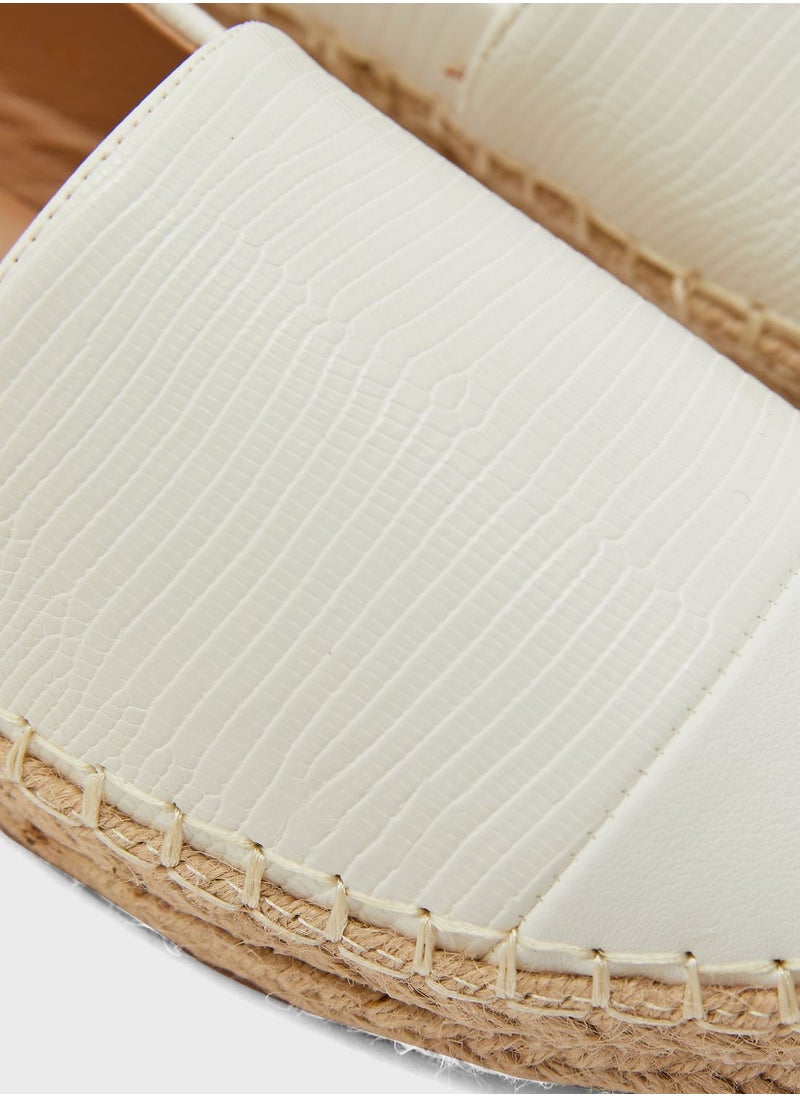 Ginger - Textured Contrast Espadrille - Image 1