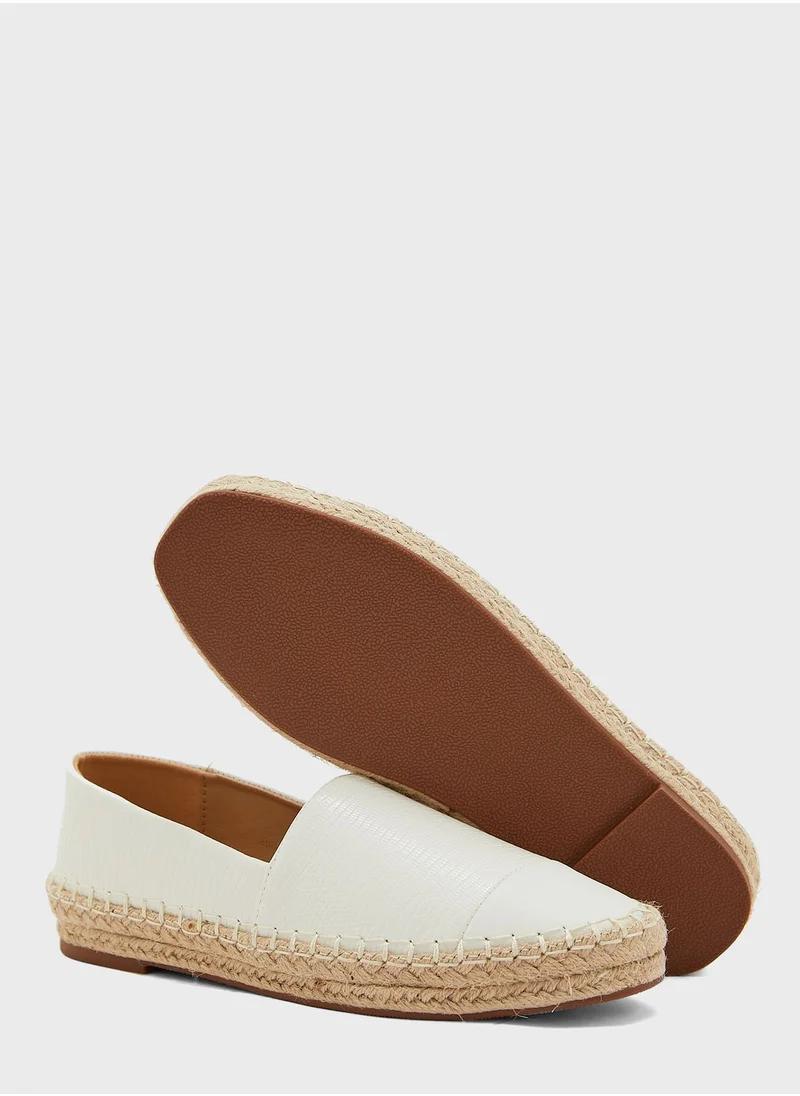 Ginger Textured Contrast Espadrille