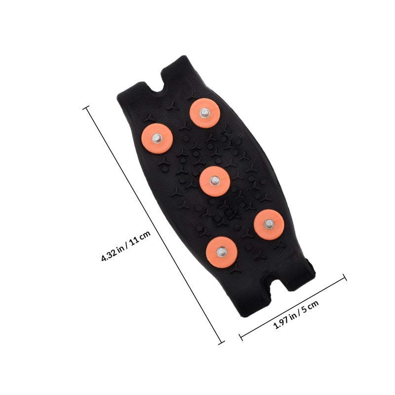 Outdoor Crampons Non- Shoe Covers Kids Ice Climbing and Snow Walking Material Winter Cycling Accessories - Image 2