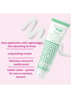 Skinny Tan Skinny Tan Gradual Tanner - Lightweight, Fast-Absorbing Formula - Delicious Coconut and Vanilla Scent - Enriched with Aloe Vera and Guarana - Nourishes and Hydrates Skin - 4.2 oz Bronzer  - Image 2